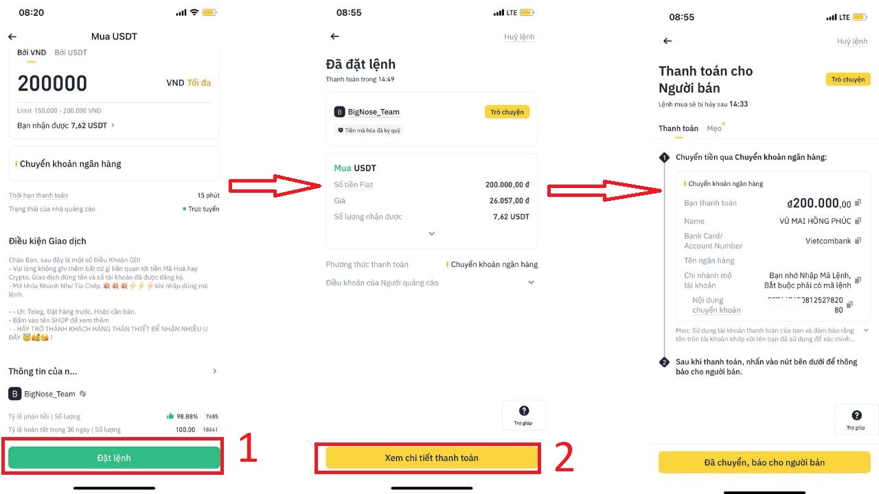 Tiến hành mua USDT tại Binance - Sàn Binance có uy tín không?