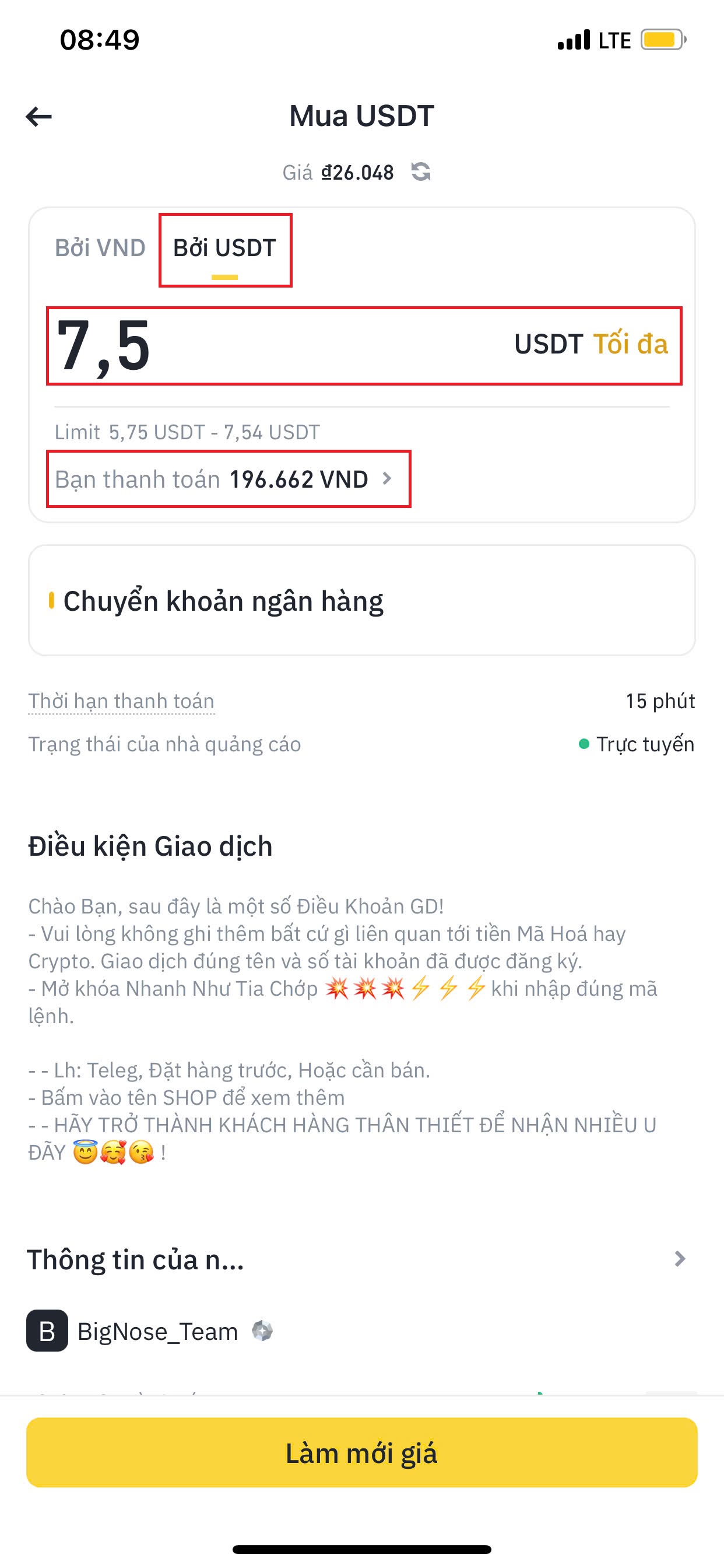 Mua USDT tại Binance - Sàn Binance có uy tín không?