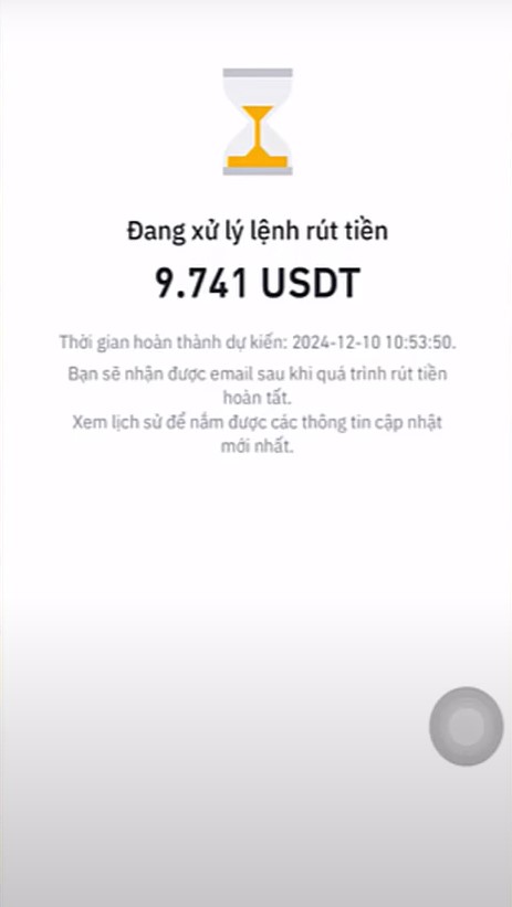 Đang xử lý lệnh - Sàn Binance có uy tín không?