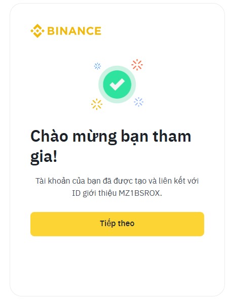 Hoàn thành đăng ký tài khoản tại sàn Binance - Sàn Binance có uy tín không?
